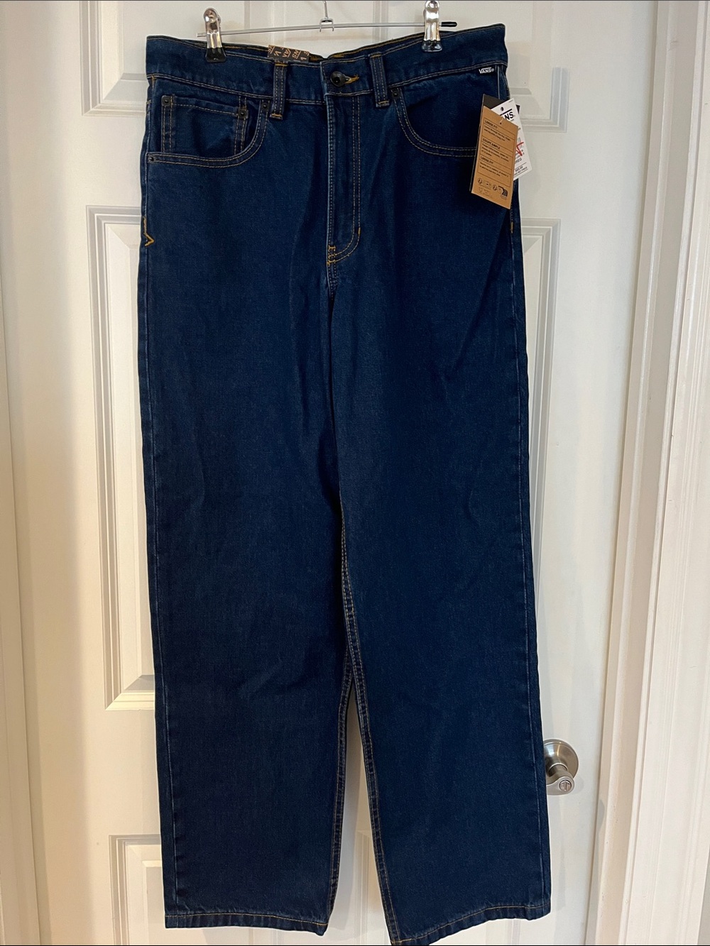 Vans Women’s Dark Blue Straight-Leg Jeans